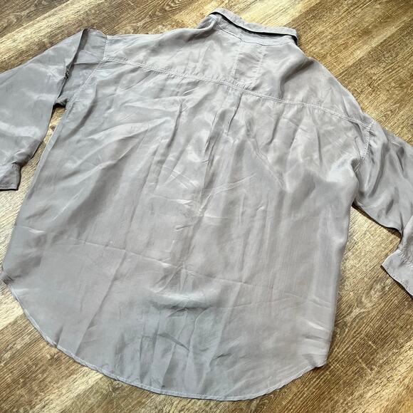 Johnny Was Pete & Greta Capras Button Down Shirt Gray - Picture 10 of 11